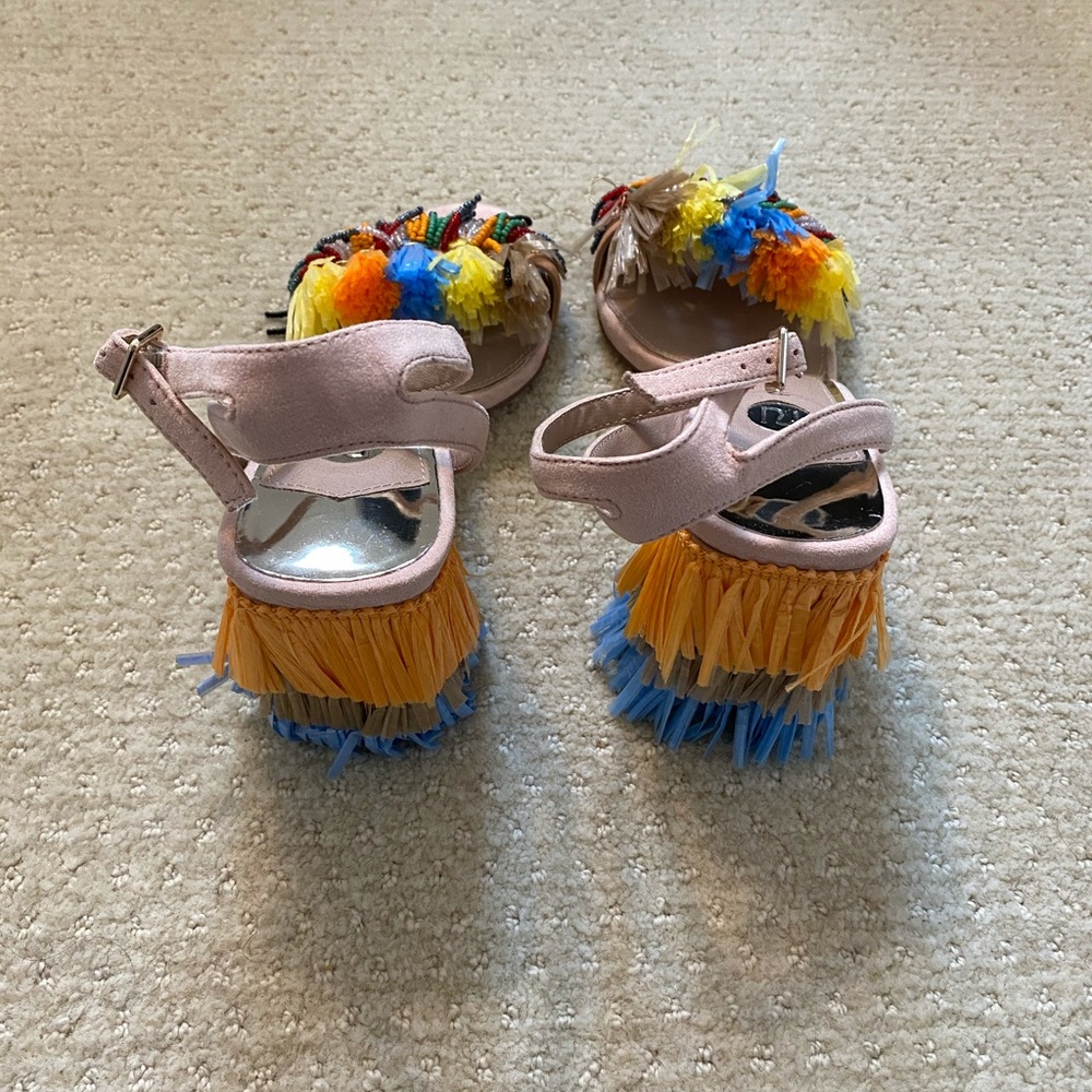 ASOS Multicolor Fringe Heels - Picture 2 of 3